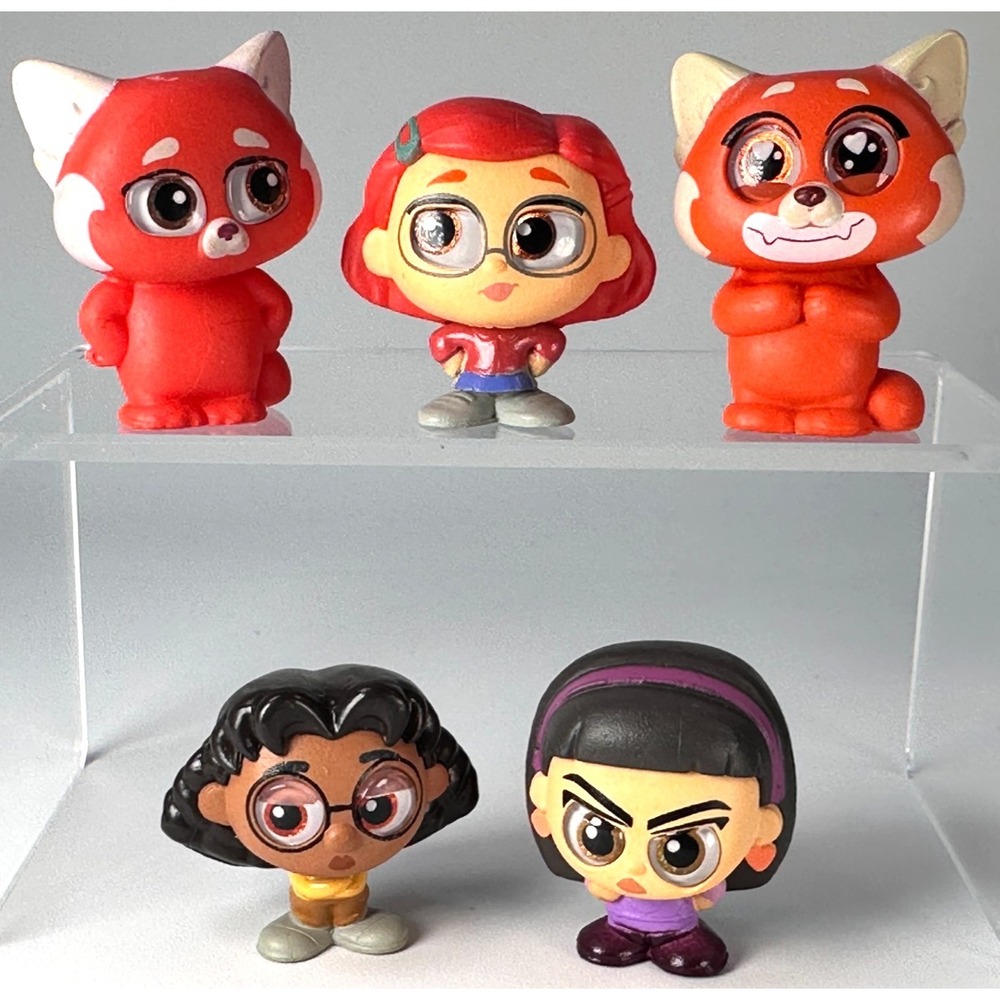 Disney Doorables Pixar TURNING RED Series 8 Lot‎ of 5 Panda Mei Abby Priya Rare